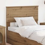 vidaXL Tête de lit Chêne artisanal 75 cm Bois d'ingénierie