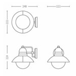 Philips myGarden Applique murale Hoverfly 1x60 W noir 1723730PN