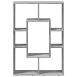 vidaXL Bibliothèque sonoma gris 63x20x90 cm bois d'ingénierie