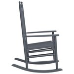 vidaXL Chaises à bascule sièges incurvés lot de 2 gris peuplier massif