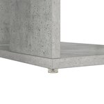vidaXL Bureau gris Gris béton