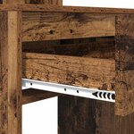 vidaXL Tables de maquillage pour chambre avec tiroir Bois Ancien