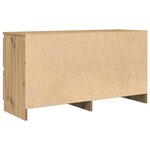 vidaXL Meuble TV chêne artisanal 100x35x54 cm bois d'ingénierie