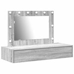 vidaXL Table de Toilette Gris 100 x 40 x 70 cm Bois d'ingénierie