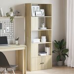 vidaXL Bibliothèque chêne sonoma 70x36x189 cm bois d'ingénierie