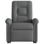 vidaXL Fauteuil de massage inclinable Gris foncé Tissu