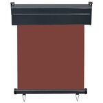 vidaXL Auvent latéral de balcon 65x250 cm Marron