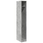 vidaXL Garde-robe gris béton 30x50x200 cm bois d'ingénierie