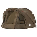 vidaXL Tente de pêche 4 personnes vert olive imperméable