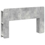 vidaXL Cabinet de Tête de Lit Gris béton Bois d'ingénierie