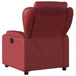 vidaXL Fauteuil inclinable Rouge bordeaux Similicuir