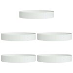 vidaXL Anneau de jardinière 5 Pièces Blanc 120 x 120 x 20 cm