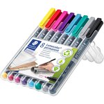 Marqueur permanent 318F Lumocolor  étui de 8 STAEDTLER