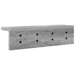vidaXL Porte-manteau mural Sonoma gris 40 x 10.5 x 10.5 cm
