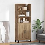 vidaXL Haut Armoire Chêne artisanal 69 5 x 34 x 180 cm