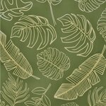 vidaXL Coussin de canapé d'extérieur 2 Pièces Modèle feuille Polyester
