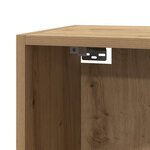 vidaXL Meuble TV chêne artisanal 30 5x30x110 cm bois d'ingénierie