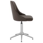 vidaXL Chaises pivotantes à manger lot de 2 gris foncé velours