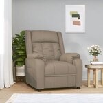 vidaXL Fauteuil inclinable Cappuccino Similicuir