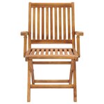 Vidaxl chaises de jardin 2 pièces avec coussins vert vif bois de teck