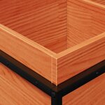 vidaXL Jardinière cire marron 80x40x50 cm bois de pin massif