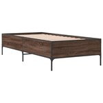 vidaXL Cadre de lit sans matelas chêne marron 90x200 cm
