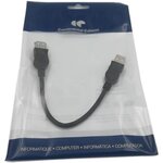 CONTINENTAL EDISON Câble rallonge USB male/USB femelle - 0,15m