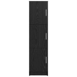 vidaXL Buffet en chêne noir Chêne noir MDF et placage en bois Moyen