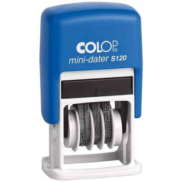Timbre Mini Dateur S120 SD 4 x 23 mm Mois en chiffre COLOP