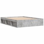 vidaXL Cadre de lit gris béton 140x200 cm