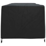vidaXL Housse de Transat Uni Noir 205 x 100 x 70 cm tissu