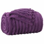 vidaXL Couvertures à jeter 6 Pièces Violet 200 x 150 cm Toison
