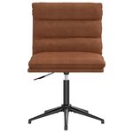 vidaXL Chaise de salle à manger Marron Similicuir