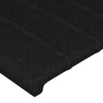 vidaXL Têtes de lit 4 Pièces Noir 90x5x78/88 cm Tissu