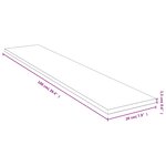 vidaXL Étagère murale 100x20x1 5 cm bambou
