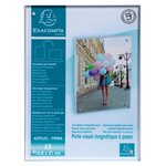 Porte-visuel Avec Fermeture Magnétique A5 - Cristal - Exacompta