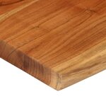 vidaXL Dessus de bureau 80x80x2 5 cm carré bois massif d'acacia