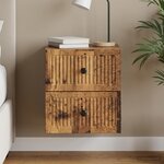vidaXL Cabinet de chevet mural Bois ancien 33 x 34 5 x 40 cm