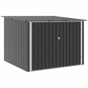 vidaXL Abri de vélo 3 pc Anthracite 216 x 207 x 158 cm Métал