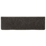 vidaXL Tapis d'escalier autocollants 30 pièces 65 x 21 x 4 cm Anthracite Bord rectangulaire