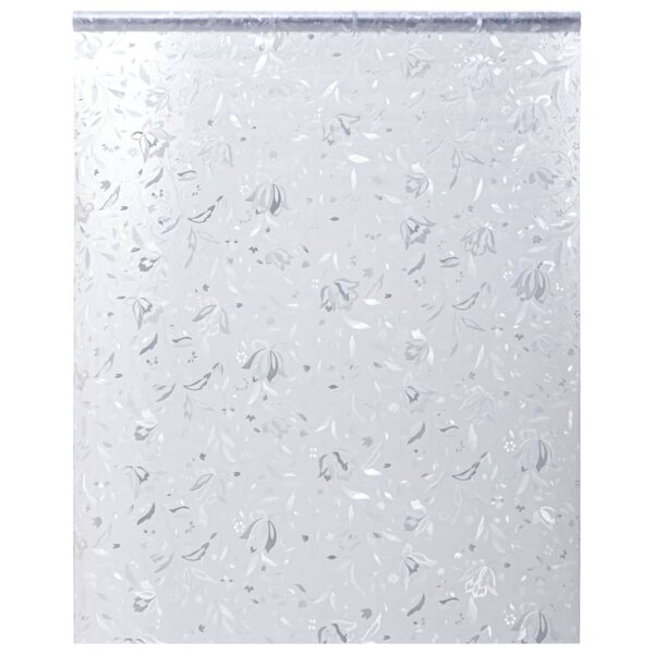 vidaXL Film pour fenêtre dépoli motif de fleur 45x500 cm PVC