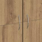 vidaXL Highboard en chêne artisan 60 x 32 x 153 cm en bois d'ingénierie