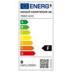 Konstsmide applique à led chieri 1x8w anthracite