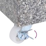 vidaXL Socle de parasol Gris clair 45x25x8 3 cm Granite