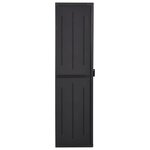 vidaXL Armoire de rangement de jardin Noir 65x45x172 cm PP Rotin