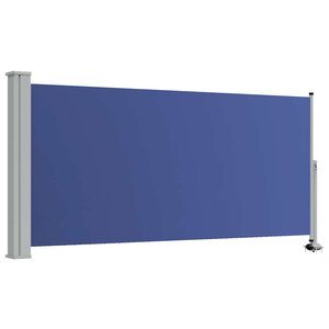 vidaXL Auvent latéral rétractable de patio 120x300 cm Bleu