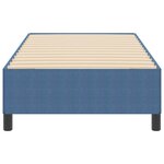 vidaXL Lit à ressorts Bleu 90 x 190 cm Velours