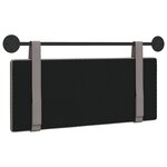 vidaXL Tête de lit suspendue Taupe tissu