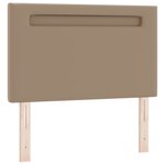 vidaXL Tête de lit Montage mural avec tête de lit Cappuccino 90 cm PVC