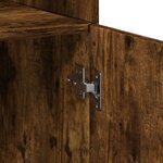 vidaXL Buffet haut chêne fumé 80x42 5x185 cm bois d'ingénierie